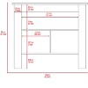 Grungis Kitchen Island Cart with Three Concealed Shelves,Kitchen Island with Large Top Surface,Island Table for Kitchen - 2 of 4