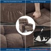 Living Room Chair w/ Massage and Heat - Electric Rocking Recliner w/Overstuffed Back, 2 Side Pockets & Remote - 3 of 4