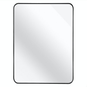 SEVOBAL Bathroom Vanity Mirrors Rectangular Wall Mirror with Black Metal Frame Durable Design Safe and Secure, Black, 40"*30"*1.1" - 1 of 4