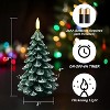 Christmas Tree Candles Battery Operated, Flameless LED Candle Lights with 6H Timer, Set of 2 - 2 of 4