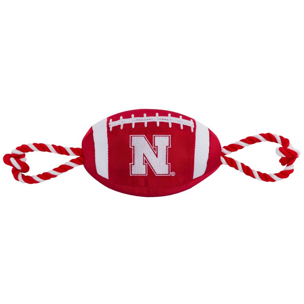 Photos - Dog Toy NCAA Nebraska Cornhuskers Nylon Football 