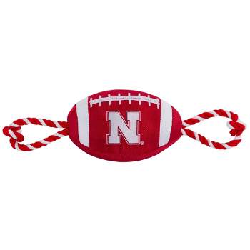NCAA Nebraska Cornhuskers  Nylon Football Dog Toy