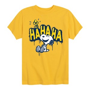 Boys' - Peanuts - Ha Ha Graffiti Short Sleeve Graphic T-Shirt - 1 of 4