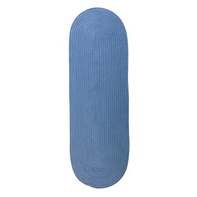 Colonial Mills Boca Raton - Blue Ice 2 Ft x8 Ft Runner (Oval) Rug Indoor/Outdoor 100% Polypropylene