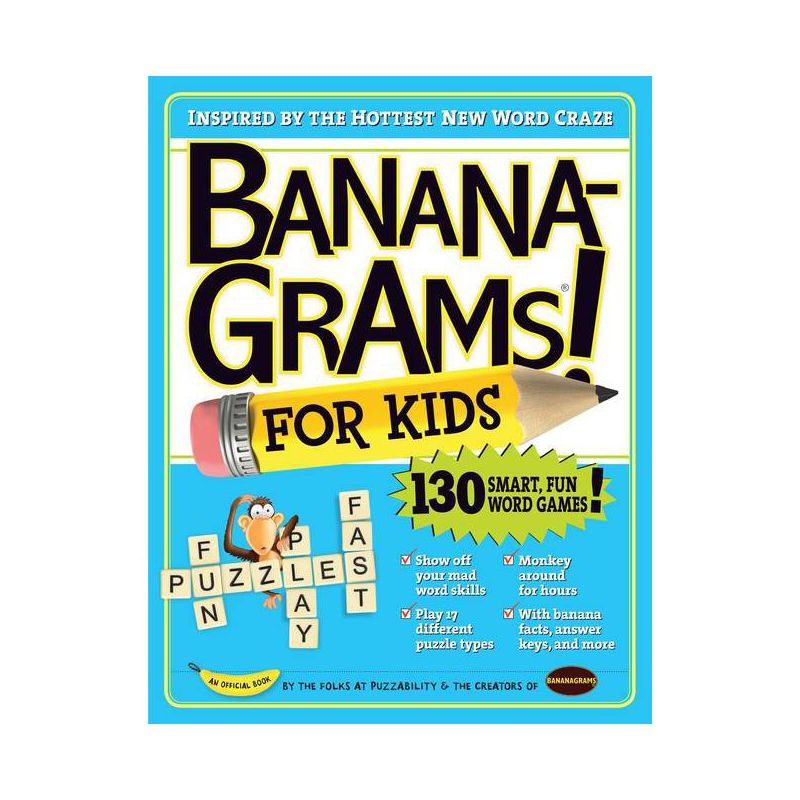 Bananagrams for Kids - by  Puzzability & Amy Goldstein & Robert Leighton & Mike Shenk (Paperback), 1 of 2