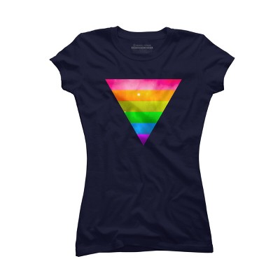 Adult Design By Humans Pride Rainbow Galaxy Triangle By TheRandom T-Shirt