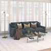 Hudson and Canal 2-Light Floor Lamp with Glass Shade Brass/White Milk - 4 of 4