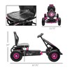 JANSNO Pedal Go Kart Ride-On Toy for Kids 5-12 with Suspension, Hand Brake & DWear-Resistant Tread - 4 of 4