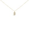 Haus of Brilliance 18K Yellow Gold Plated Silver 1/3 Cttw Diamond Studded Dog Tag Pendant Necklace - 2 of 4
