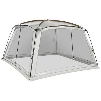 Outsunny Screen Tent, Screen House Room with UV50+ Protection, 2 Doors, and Carry Bag, for Patios Outdoor Camping Activities