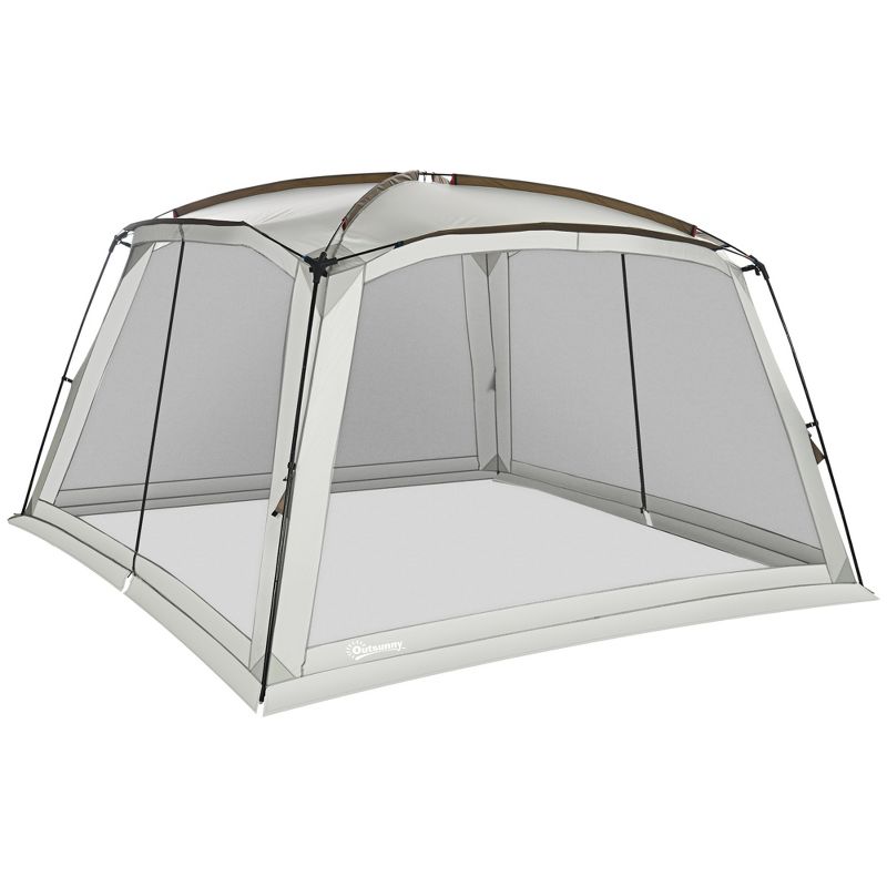 Outsunny Screen Tent, Screen House Room with UV50+ Protection, 2 Doors, and Carry Bag, for Patios Outdoor Camping Activities, 1 of 7