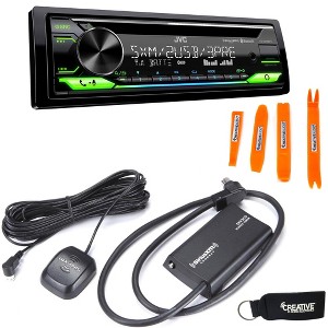 JVC KD-T915BTS - CD, Bluetooth, Dual USB, AUX, Amazon Alexa + Included SirusXM SXV300 Satellite Radio Tuner - 1 of 4