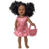Doll Clothes Superstore Pink Coat Dress Purse Fits 18 Inch Girl Dolls Like American Girl Our Generation My Life Dolls - 3 of 4