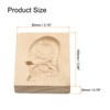 Unique Bargains Wooden 3D Carved Smooth Vintage Baking Cookie Biscuit Mould - 2 of 4