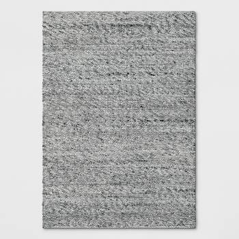 9'x12' Chunky Knit Wool Woven Rug Gray - Project 62™
