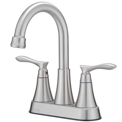 BWE 4 in. Centerset 2-Handle High-Arc Bathroom Faucet