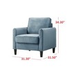 Home Design Airell Velvet Arm Chair - 4 of 4