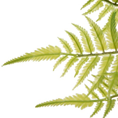 33.5" Green Artificial Fern Leaves Spray for Outdoor Decor