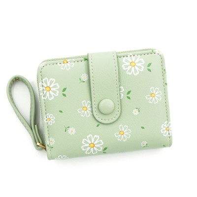 FATMOON Women’s Wallet - Kawaii Floral Wallet for Women - Stylish Compact & Lightweight PU Leather Card Holder for Travel, Daily Use