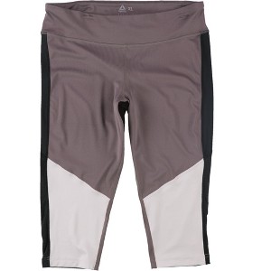 Reebok Womens Workout Ready Color-Block Compression Athletic Pants - 1 of 2