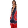 Riviera Sun Womens Maxi Dress  Tie Die Spaghetti Strap Long Sundress  Summer Dresses - 2 of 3