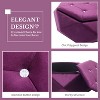 Kumasinova Velvet Diamond Tufted Storage Ottoman,34" Foot Stool with Hidden Compartment,Multifunctional Coffee Table Ottomans for Living Room&Bedroom - 4 of 4