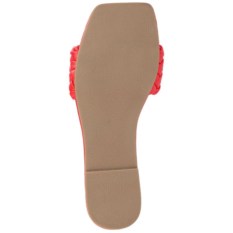 Journee Collection Womens Medium and Wide Width Sawyerr Tru Comfort Foam Dual Braided Band Slide Sandals, 6 of 11