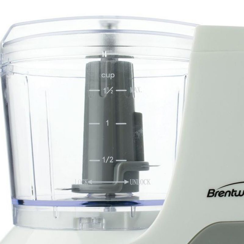 Brentwood 1.5 Cup Mini Food Chopper in White, 4 of 5