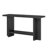NicBex Vintage-Inspired Ash Veneer Consolen Table with T-Leg Design,2-Tier Narrow Entryway Table for Living Room,Hallway - 3 of 4