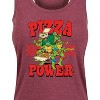 Women's - Teenage Mutant Ninja Turtles - Pizza Power Graphic Racerback Tank - 2 of 4