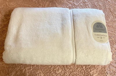 Oversized Spa Plush Bath Towel Almond - Threshold™ : Target