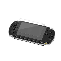 Insten Clear Clip On Crystal Hard Case Black Soft Silicone Skin Case Compatible With Sony PSP 2000 3000 