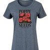 Women's - Instant Message - Poppy Seeds Organic Graphic T-shirt Dress - 2 of 4