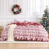 Christmas Duvet Cover, Soft Brushed Microfiber Comforter Cover Sets, Reindeer Printed Holiday Theme Bedroom Decorative Bedding, Christmas Reindeer - 2 of 4