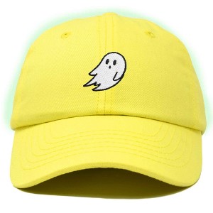 Dalix Ghost Glow in the Dark Embroidered Mens Womens Cotton Dad Hat Baseball Cap Adjustable - 1 of 4