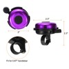 Unique Bargains Aluminum Loud Clear Sound Classic Scooters Bicycle Bells 3 Pcs 2.3" - 2 of 4
