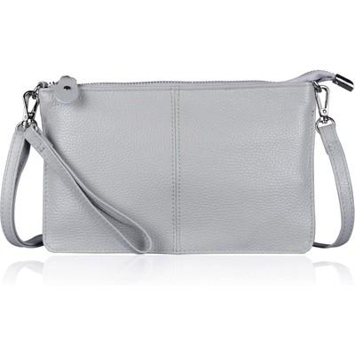 BEAFUP Women's Genuine Leather Wristlet Clutch Wallet - Compact Crossbody Bag with RFID Blocking and Multiple Card Slots