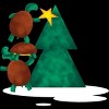 Men's Design By Humans Christmas Tree Turtle By moredesignsplease Tank Top - 2 of 4