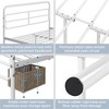 Yaheetech Modern Metal Platform Bed with Geometric Patterned Headboard - 4 of 4