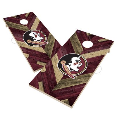 NCAA Florida State Seminoles 2'x4' Solid Wood Cornhole Board