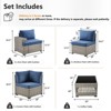 Outdoor Sectional Sofa Patio Furniture Sets with Thickened Cushions - 3 of 4