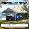 VEVOR Carport Replacement Canopy Cover 12 x 20 ft, Garage Top Tent Shelter Tarp Heavy-Duty Waterproof, Grey (Only Top Cover, Frame Not Include) - 4 of 4