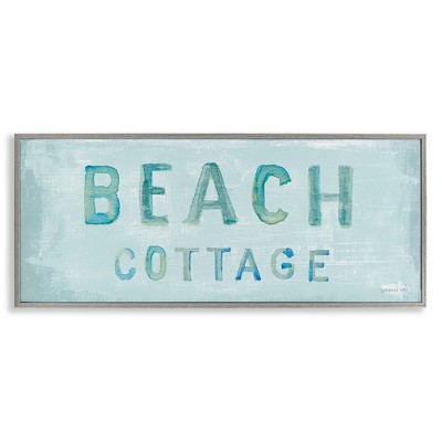 Stupell Industries Rustic Beach Cottage Watercolor, 30" x 13"