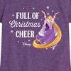 Girls' - Disney - Full Of Christmas Cheer Rapunzel Fitted Short Sleeve Graphic T-Shirt - 2 of 4