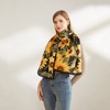 Anna-Kaci Sunflower Print Velvet Feel Autumn Winter Scarf with Warm Soft Texture - 71IN×27N - 2 of 4