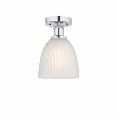 Castile - 1 Light Semi-Flush Mount In Industrial Style-9.75 Inches Tall and 6 Inches Wide