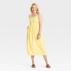 Women's Smocked V-Waist Midi Dress - A New Day™ - 3 of 3