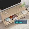 Resenkos 8 Drawer Double Dresser for Bedroom, Wooden Bedroom Furniture Chest of Drawers, Natural Brown - 2 of 4