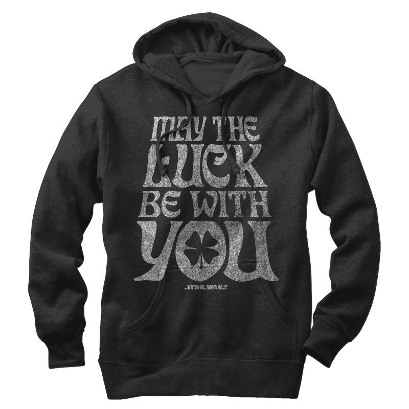 Men's Star Wars May the Luck Be With You Pull Over Hoodie, 1 of 4
