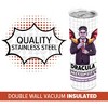 SMASHCRAFT 20 ounce Stainless Steel Double Walled Insulated Travel Tumbler Coffee Mug Cup, Dracula Comic - 4 of 4